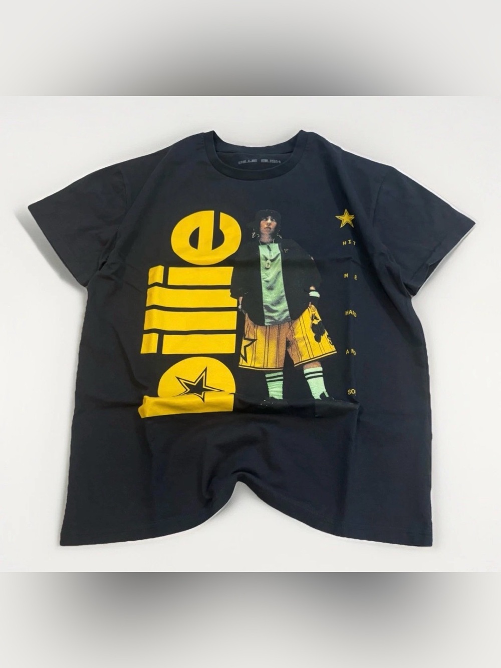 Billie Eilish T-shirt Hit Me Hard and Soft Size Medium Black Music Tee